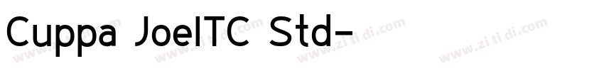 Cuppa JoeITC Std字体转换